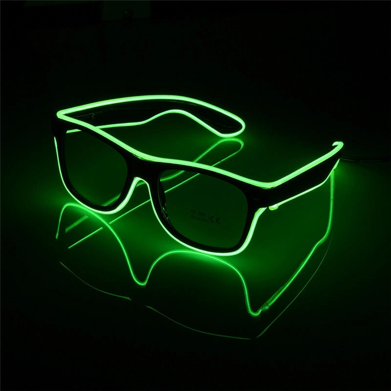 LED Light Up Green Sunglasses 2