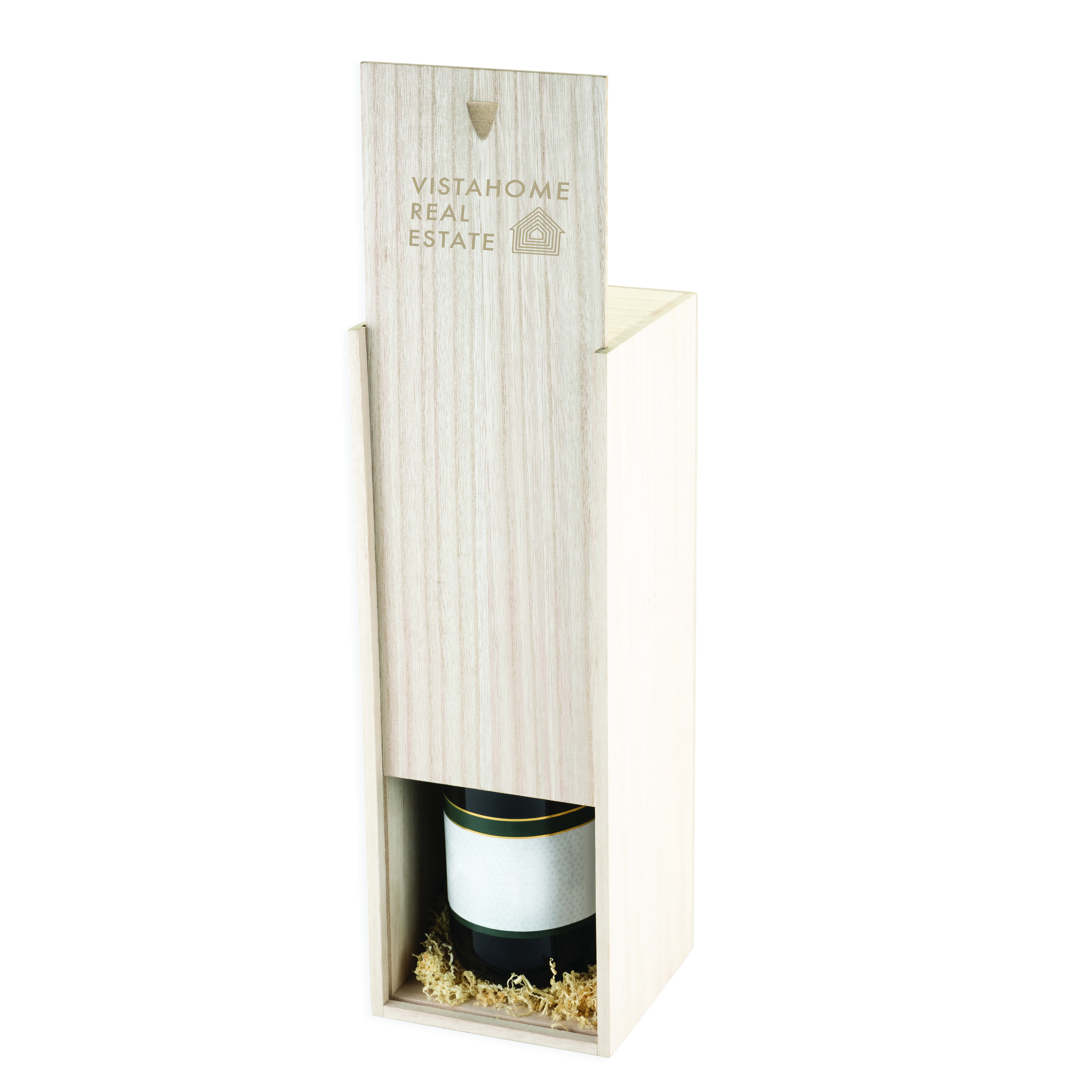 Twine Living® 1-Bottle Paulownia Wood Champagne Box