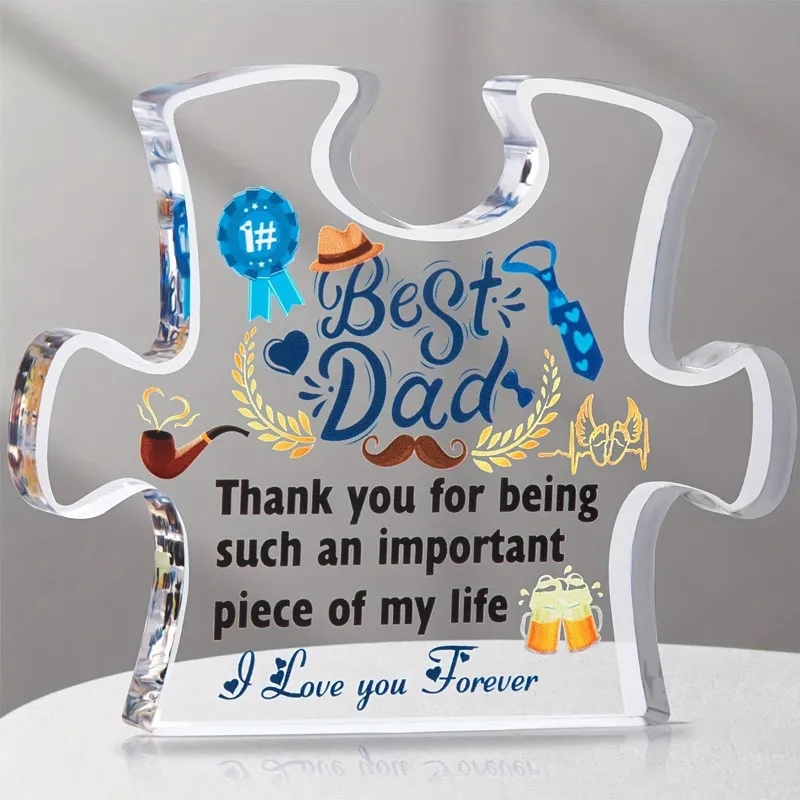 Promotional Puzzle Piece Clear Acrylic Awards 5