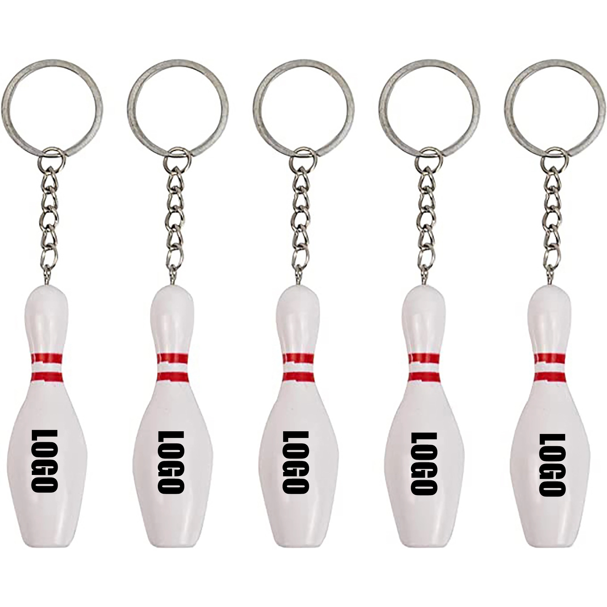 Bowling Pin Sports Keychain MOQ 100PCS 2