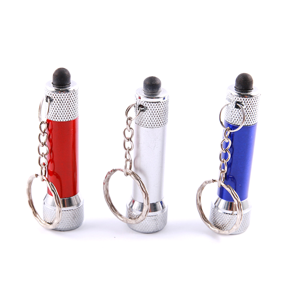 Mini three-light LED flashlight electric torch key ring 6