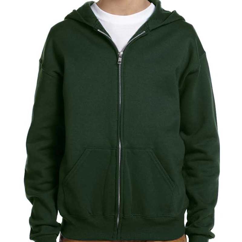 Jerzees Youth 8 Oz., 50/50 NuBlend® Fleece Full-Zip Hood 8