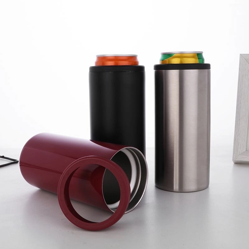 12 oz Stainless Steel Insulated Slim Can Cooler 4