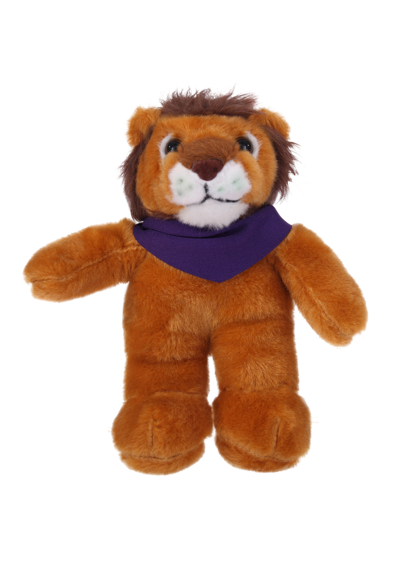 Soft Plush Stuffed Lion with Bandana