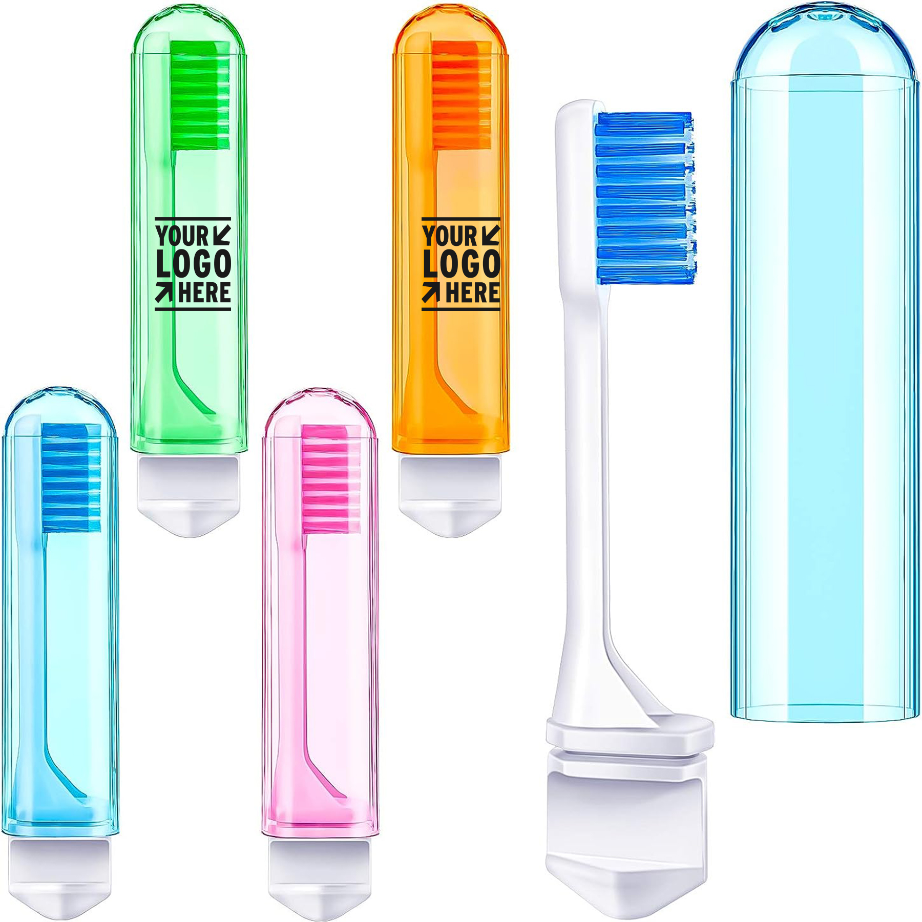 Bulk Folding Soft Potable Travel Size Individually Wrapped Toothbrush With Box 2