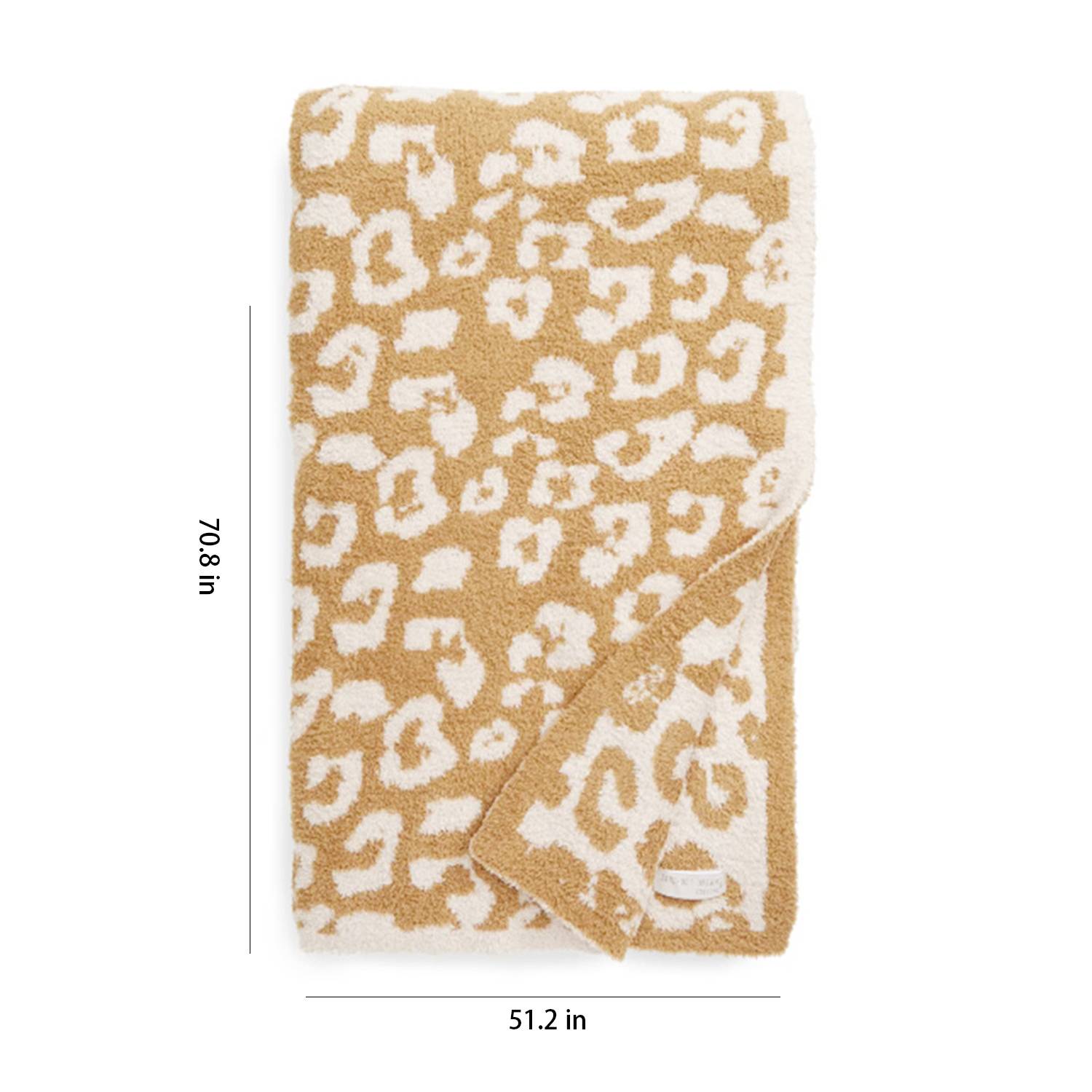Half Flannel Leopardprint Air-conditioned Sofa Blanket 6