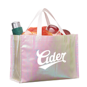 Iridescent Non-Woven Shopper Tote 21