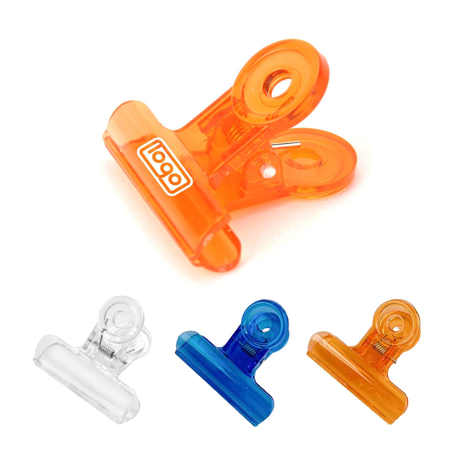 2.5" Color transparent Plastic Clip 7