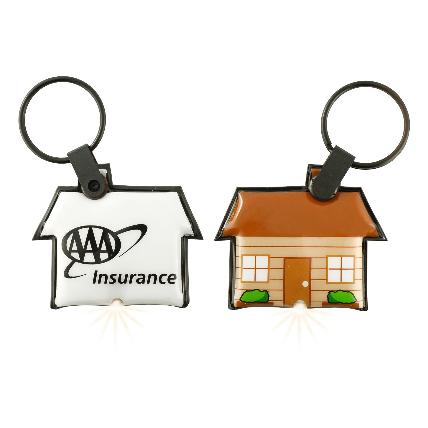 ShapeLights™ Color-A-Shape Key Ring Flashlight (House) 3