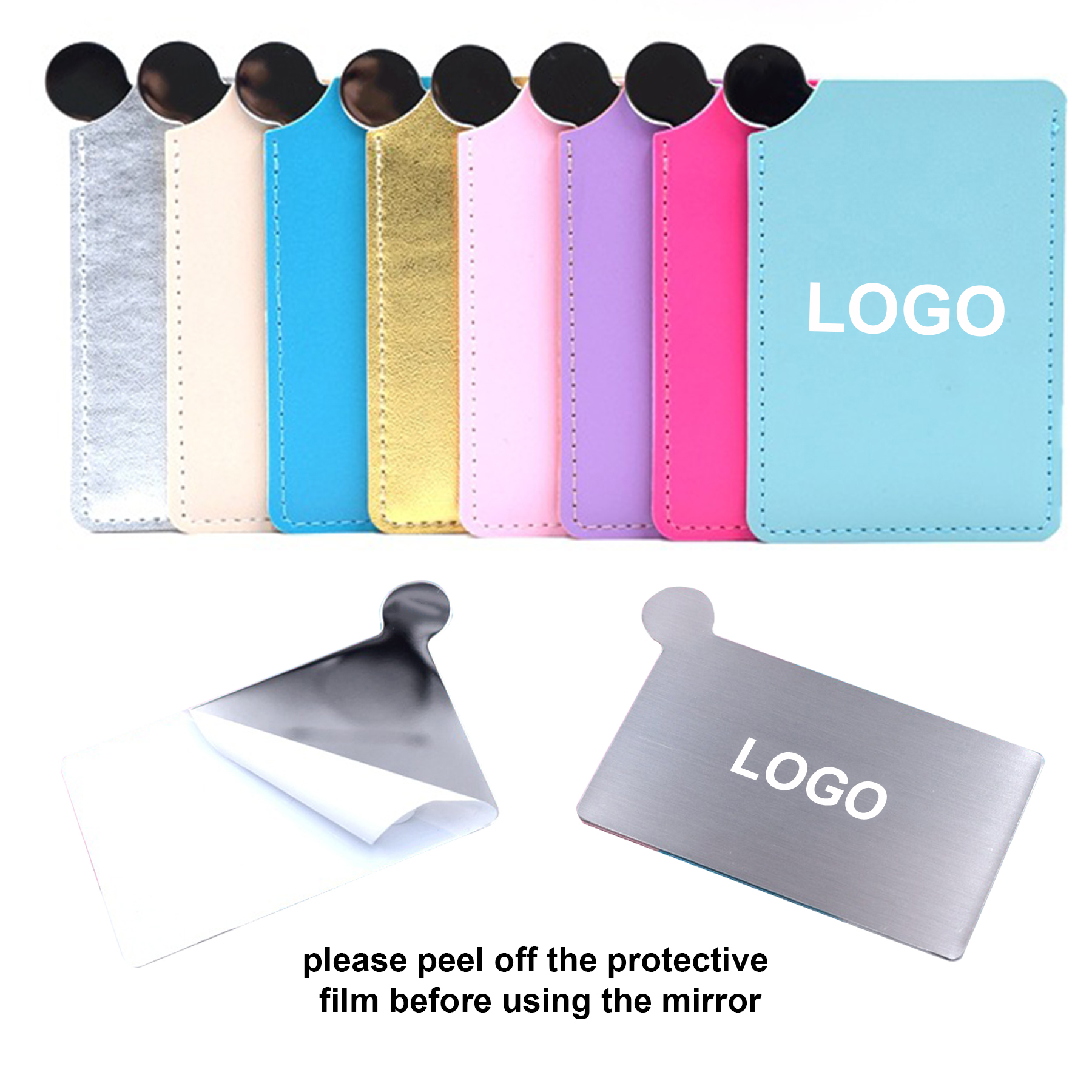 Stainless Steel Mirror with PU Cover 2