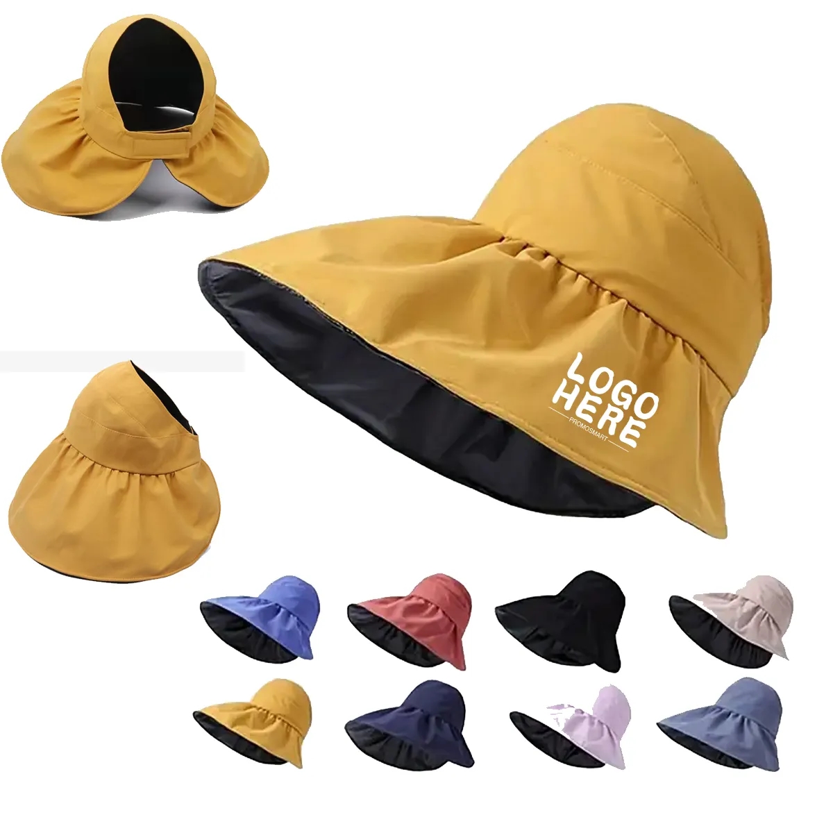 UV Protection Vinyl Coating Women Hat 2