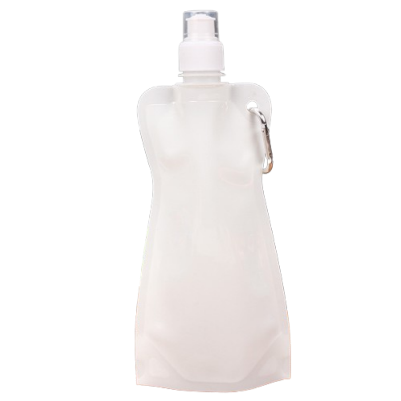 18 oz Foldable Water Bottle W/ Carabiner 12