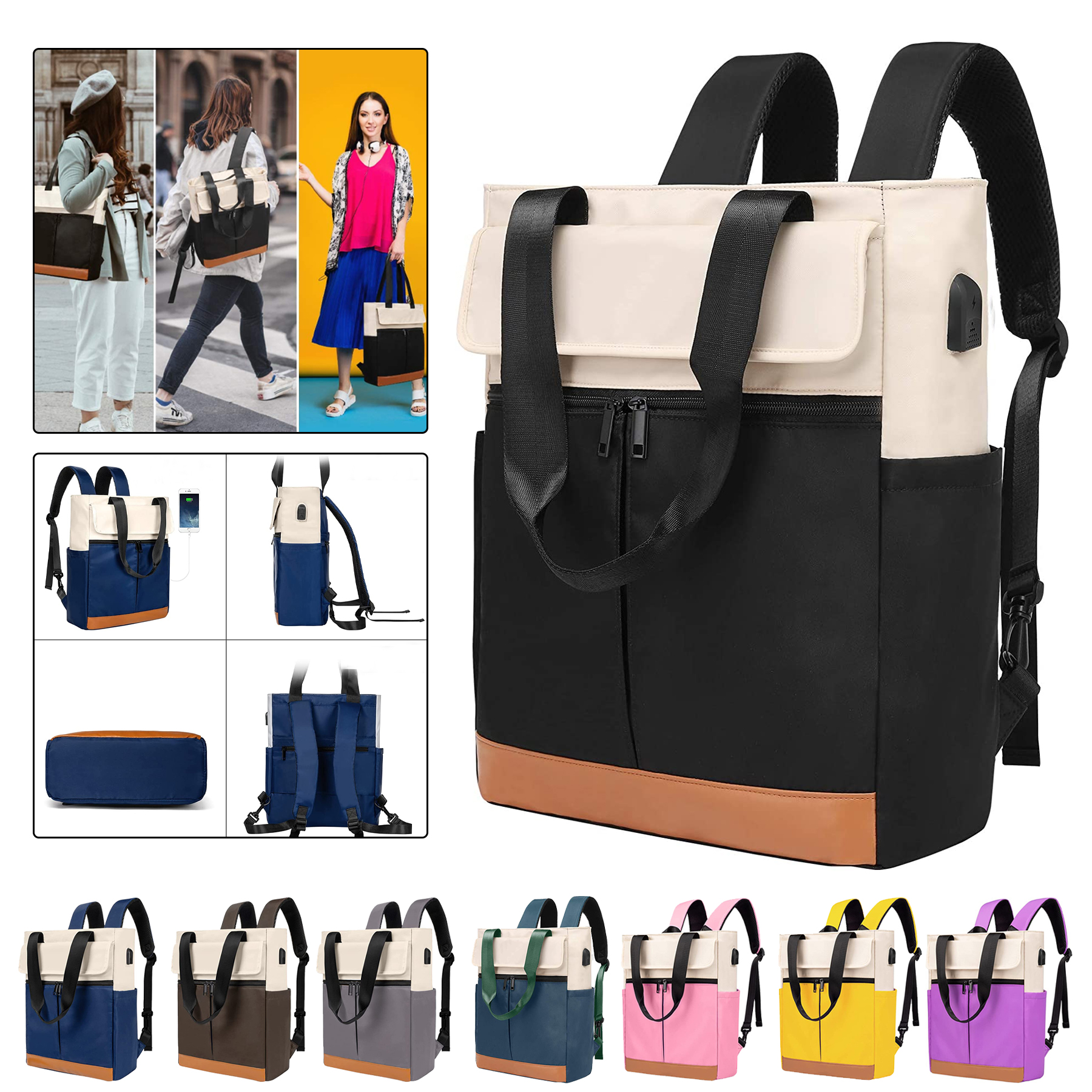 Women Convertible Tote 3