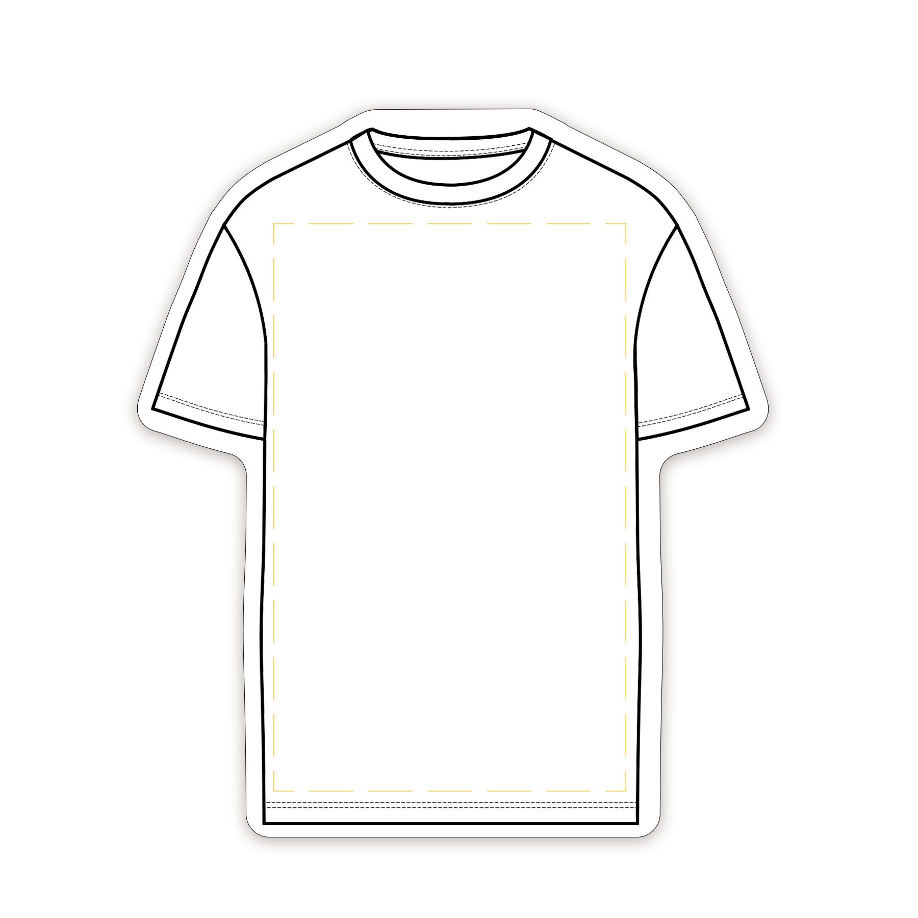 Shirt Shaped NoteKeeper™ Magnet 20 Mil 4