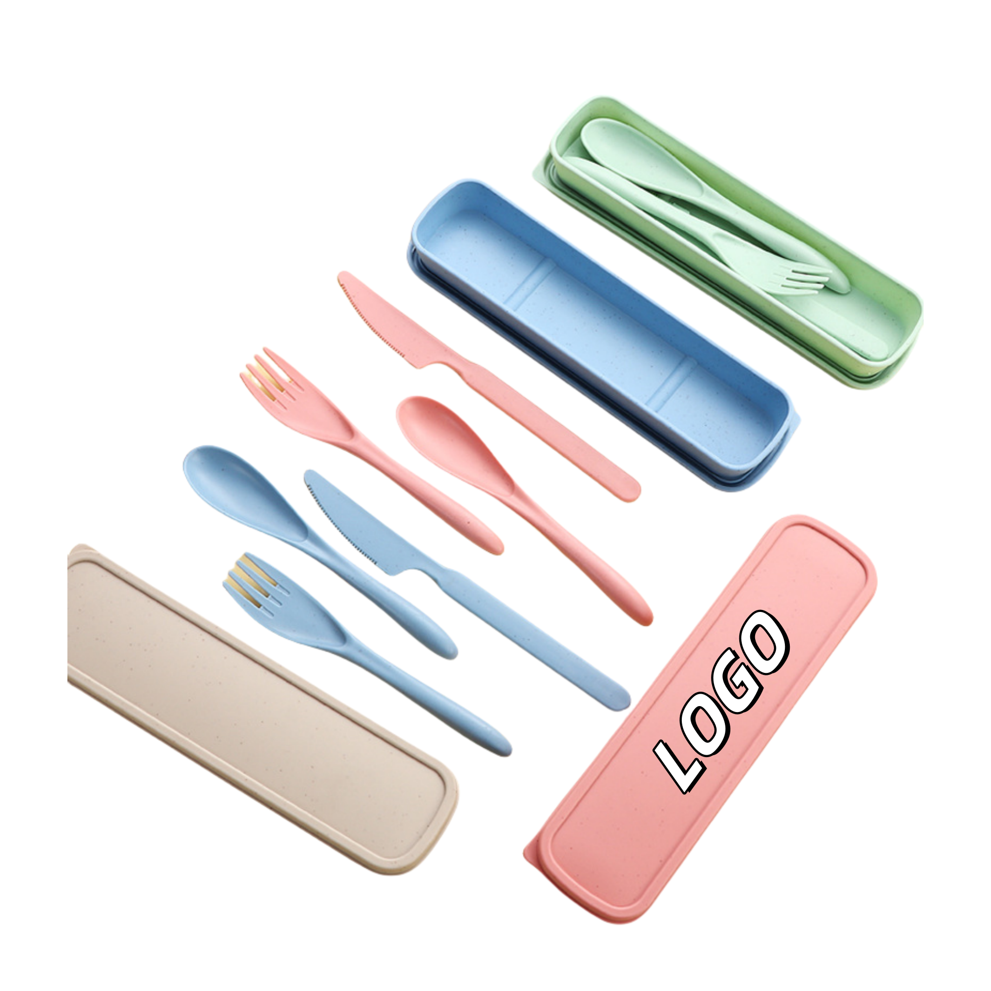 Portable Wheat Straw Tableware 5