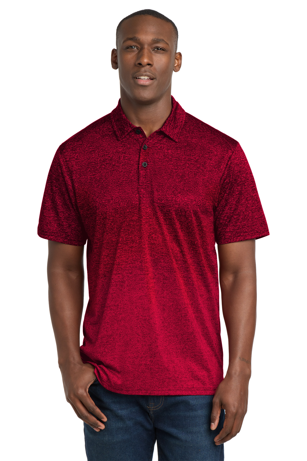 Sport-Tek Ombre Heather Polo. ST671 11