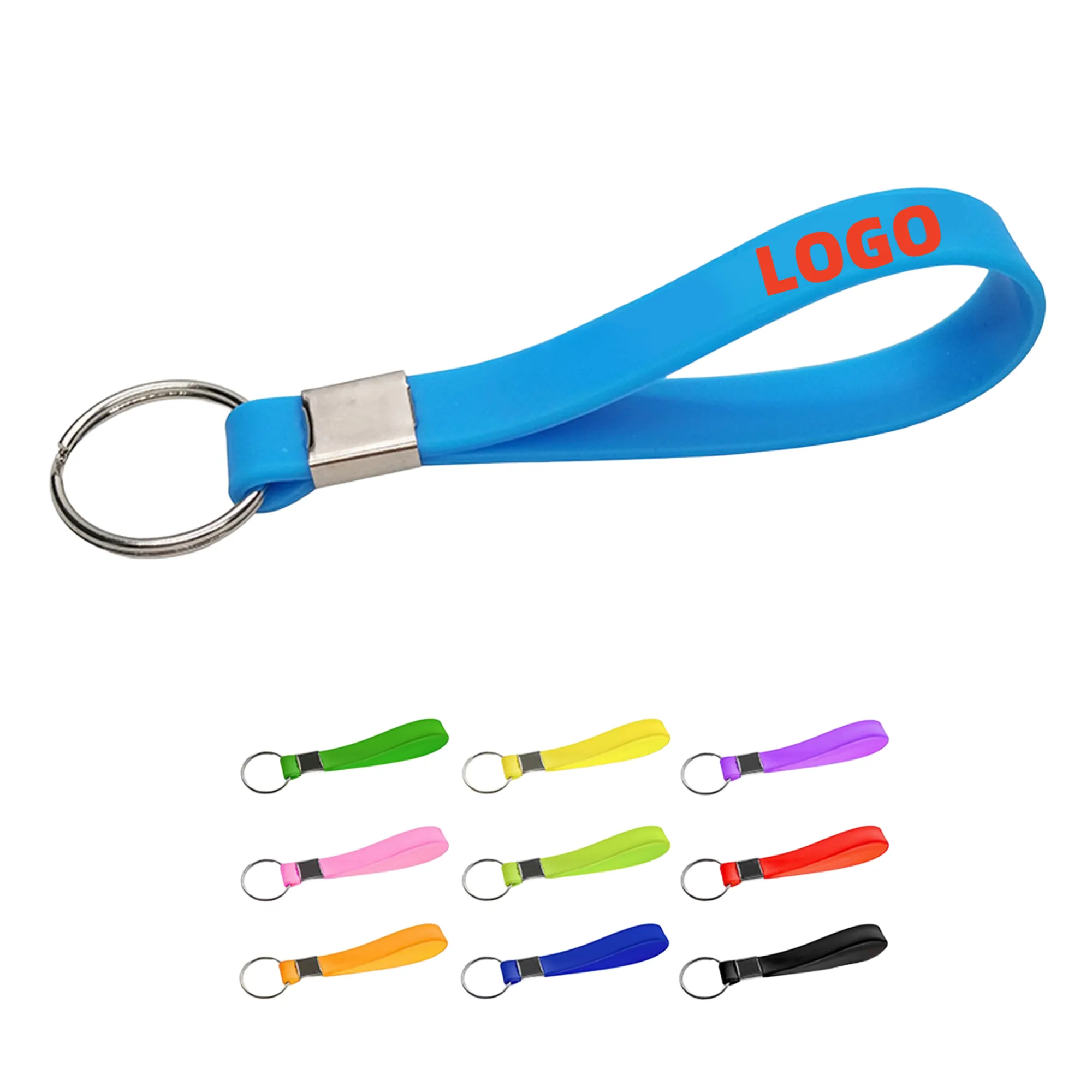 Silicone Wristband With Keychain