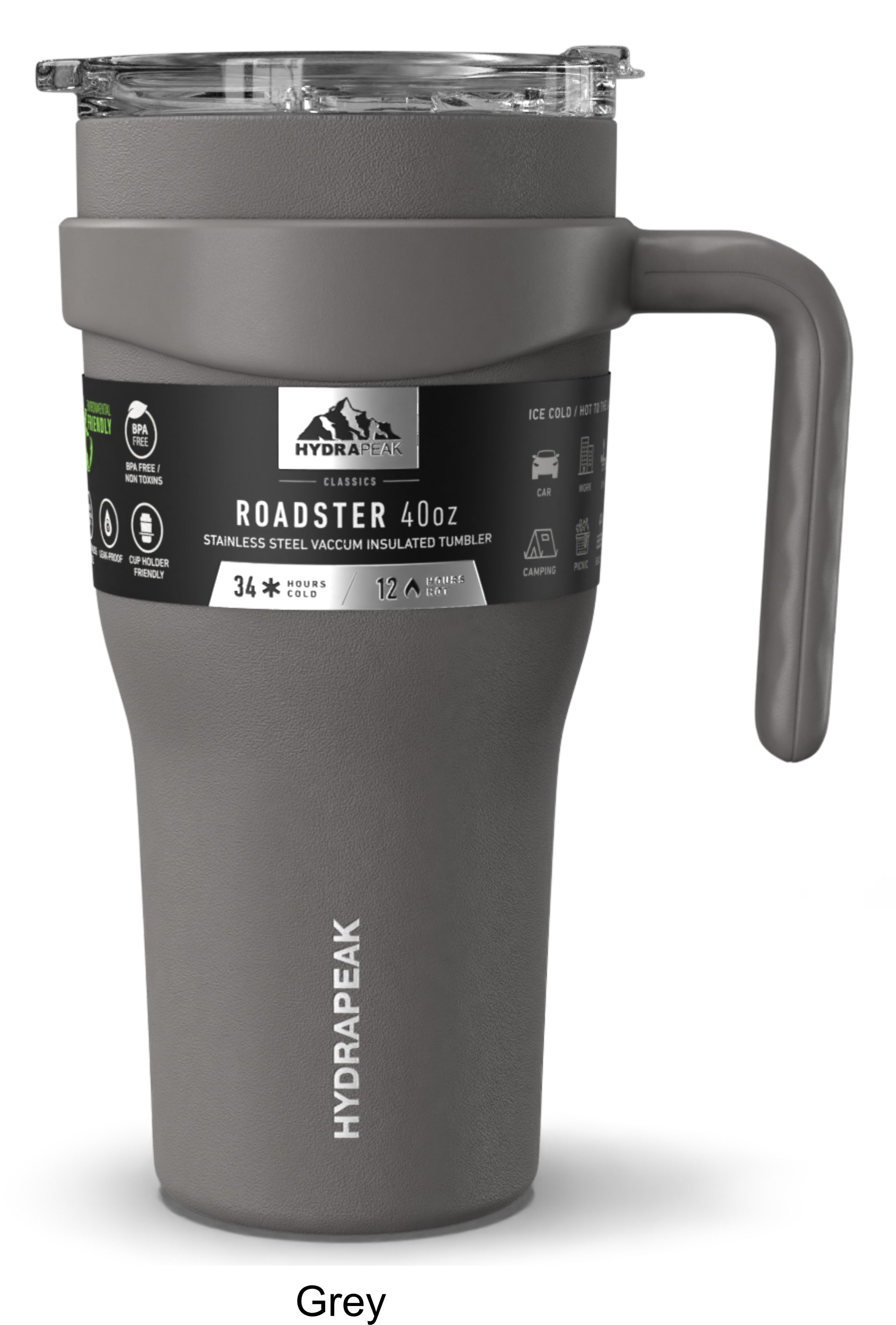 40 oz Hydrapeak Roadster Tumbler LIFETIME WARRANTY! 16
