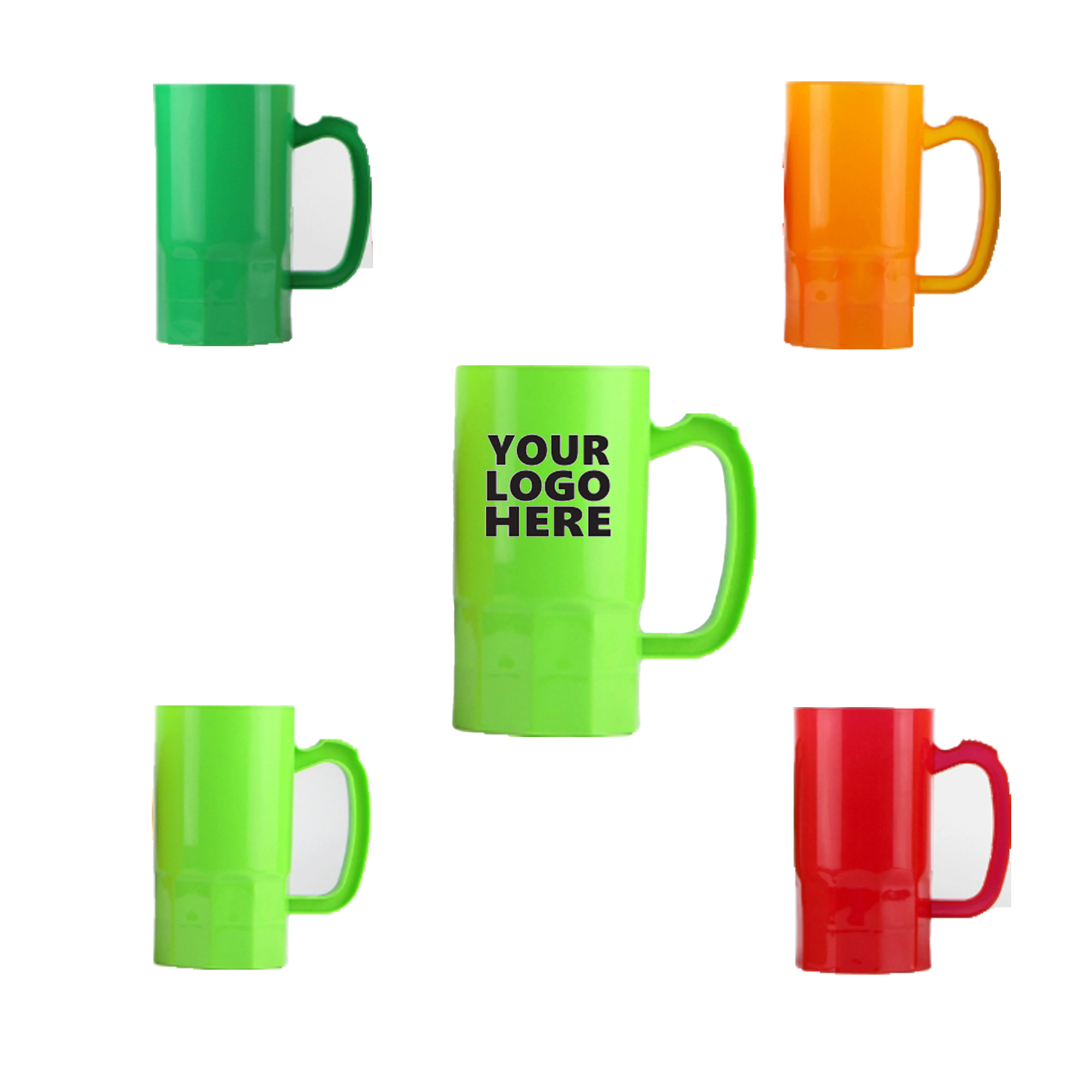 Creative Plastic Beer Mug with Handle 1