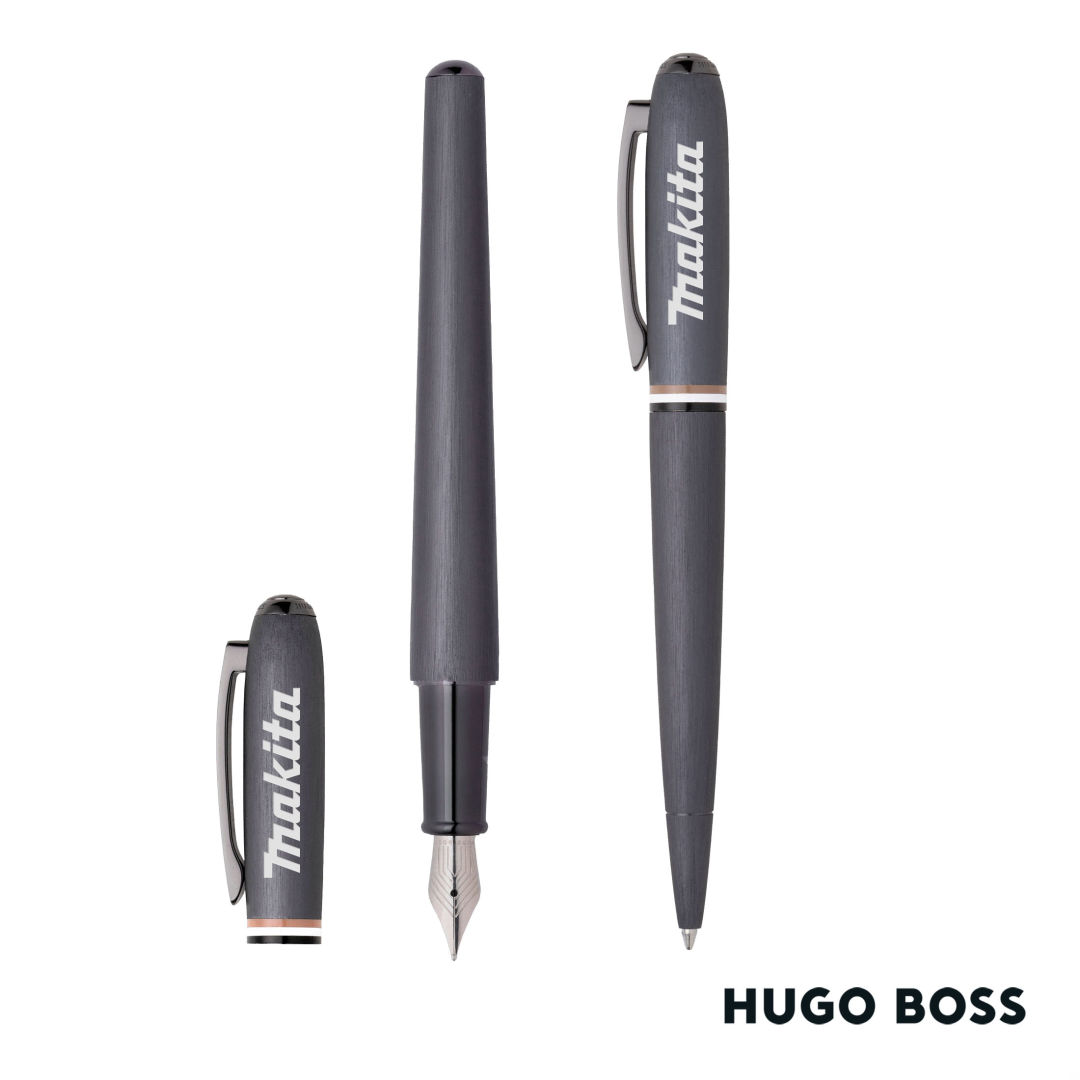 Hugo Boss® Iconic Contour Ballpoint & Fountain Pen Set 2