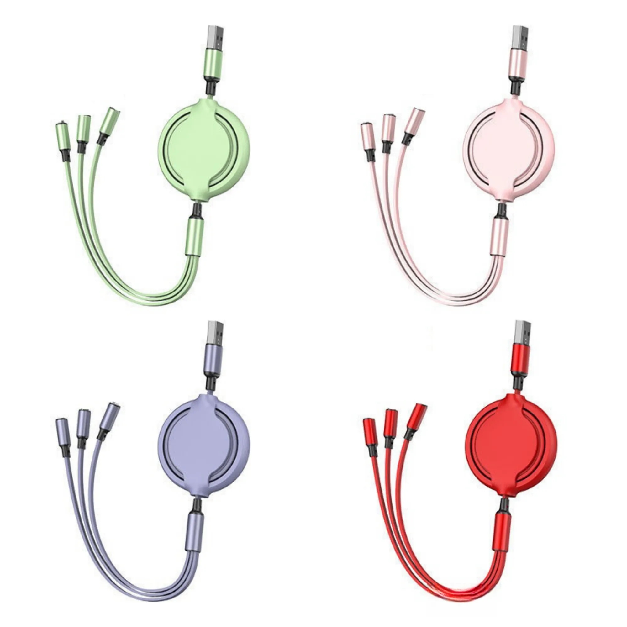 Universal 3 in 1 Multi Charging USB Cable Adapter 3