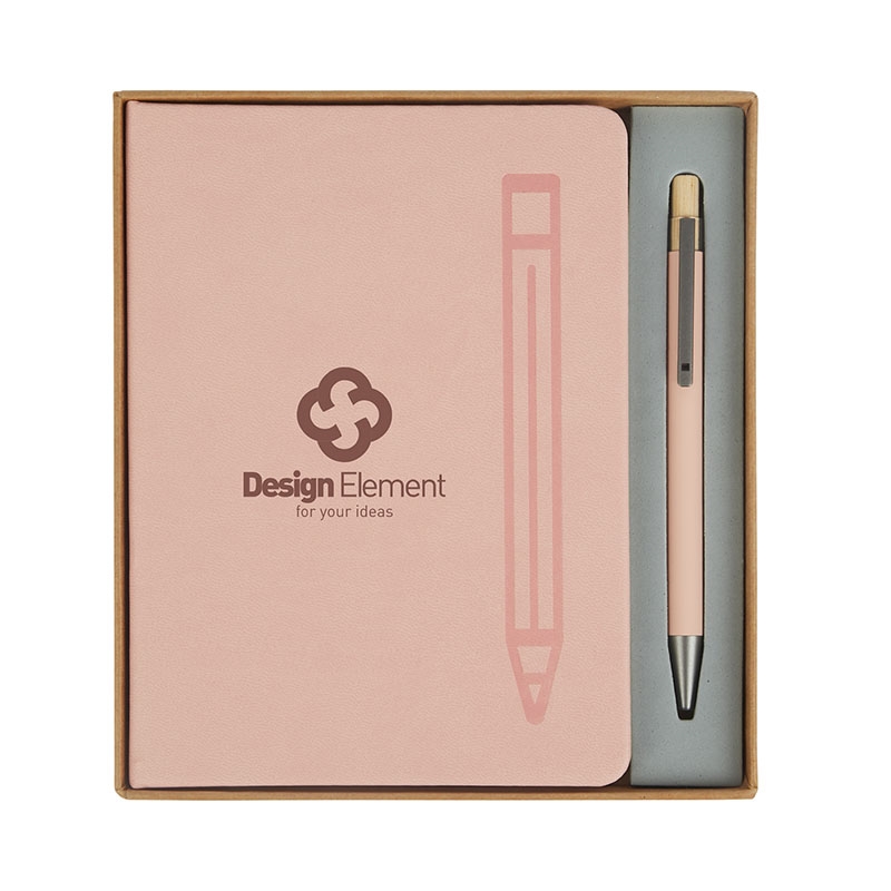 Manhattan II Gift Set w/ Magnetic Journal & Recycled Pen 12