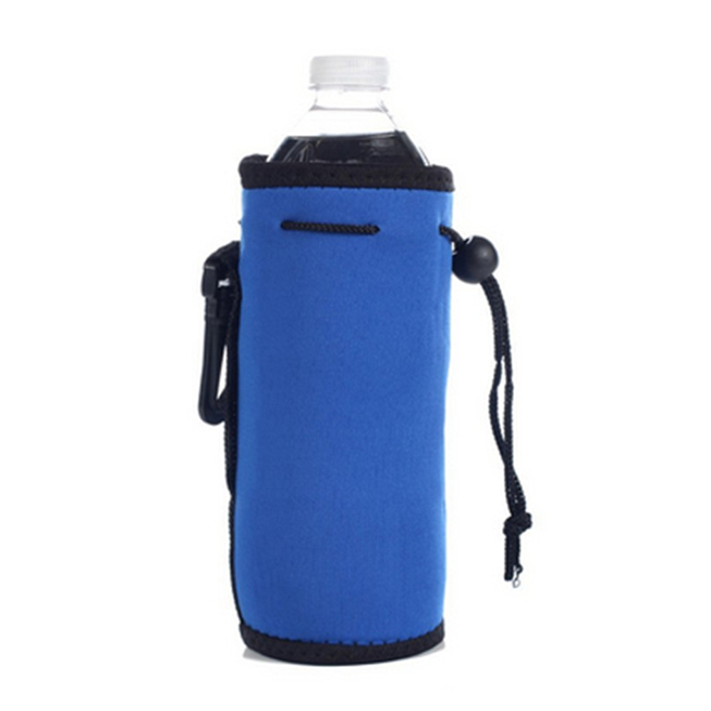 Neoprene Water Bottle Drawstring Cooler, custom koozie with logo imprint 5