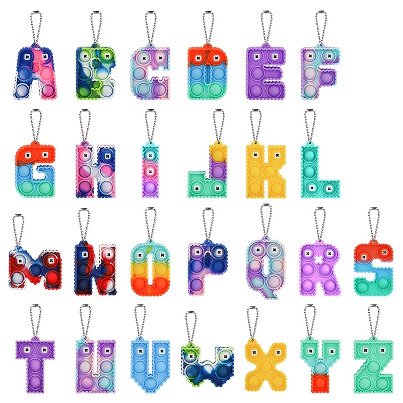 Push Bubble Sensory Fidget Toys Keychains 2