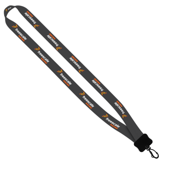 3/4" Dye-Sublimated Stretchy Elastic Lanyard with Plastic Clamshell and Plastic O-Ring 8