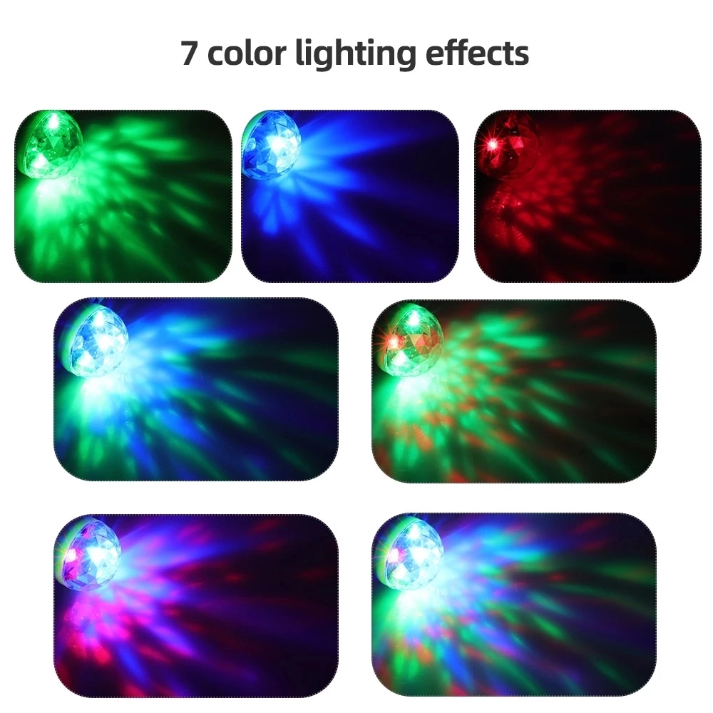 Usb Mini disco party phone light 7