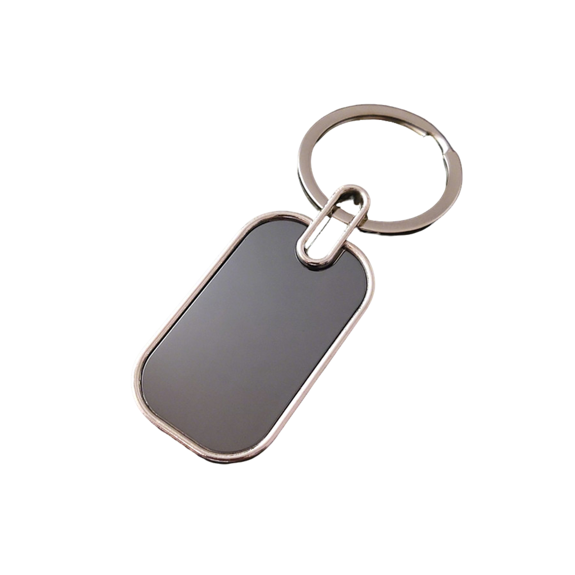 Polished Chrome Key Ring 2.79" Length X 1.45" Width 7