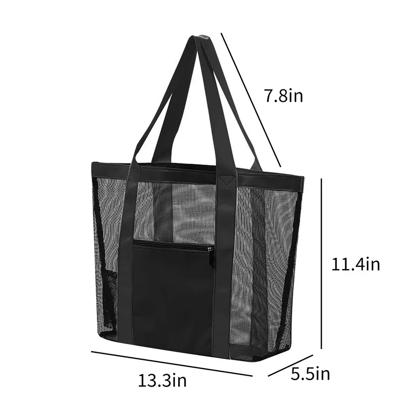 Beach Travel Zipper Tote Bag 4