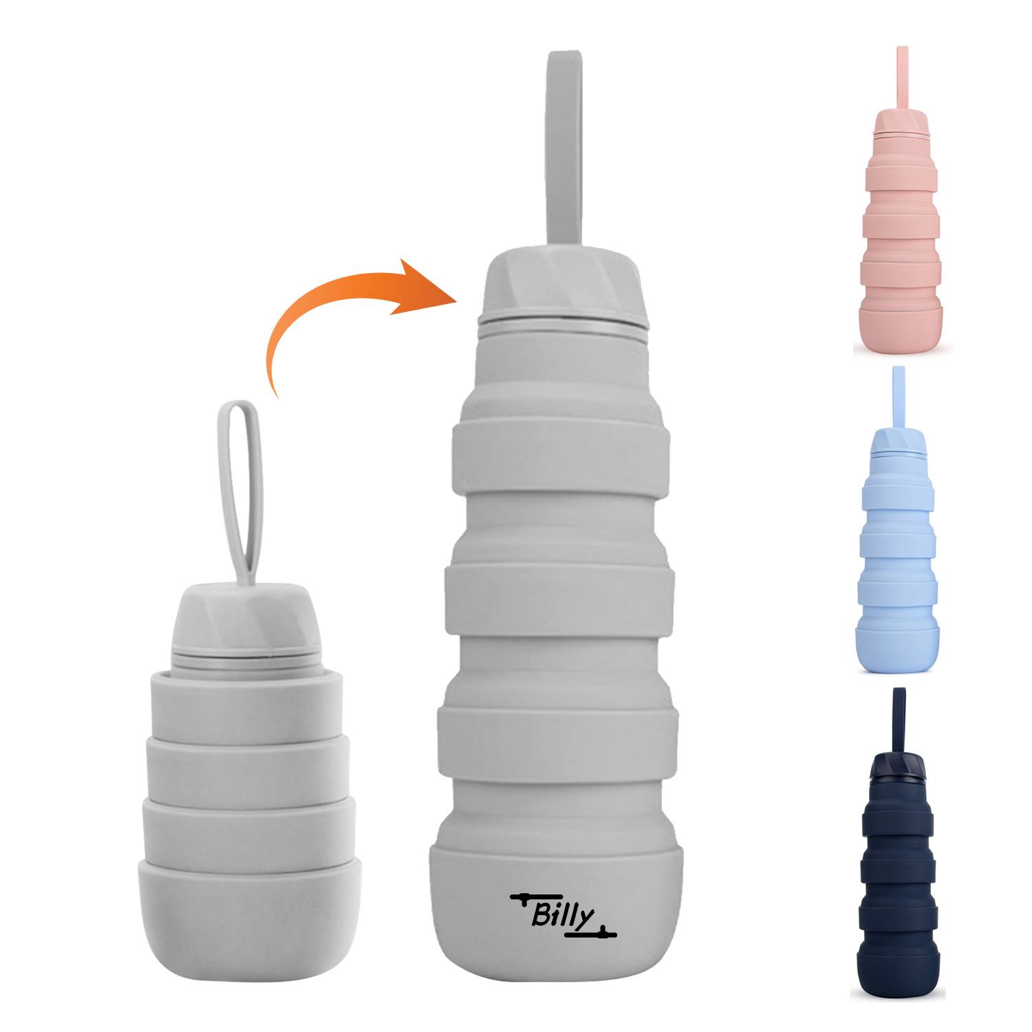 18Oz Silicone Collapsible Water Bottles 4