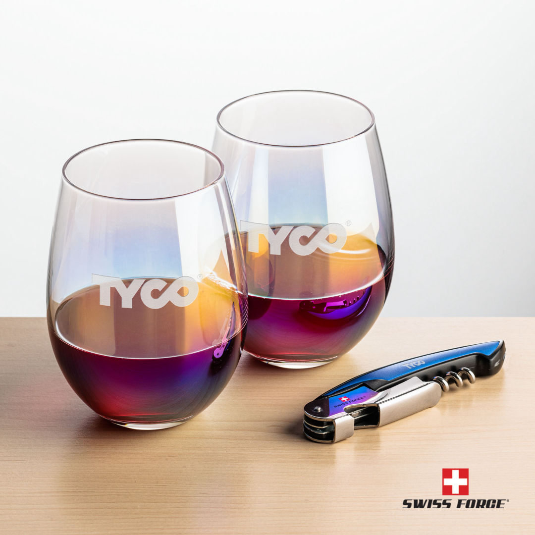 Swiss Force® Opener & Miami Stemless Wine 1