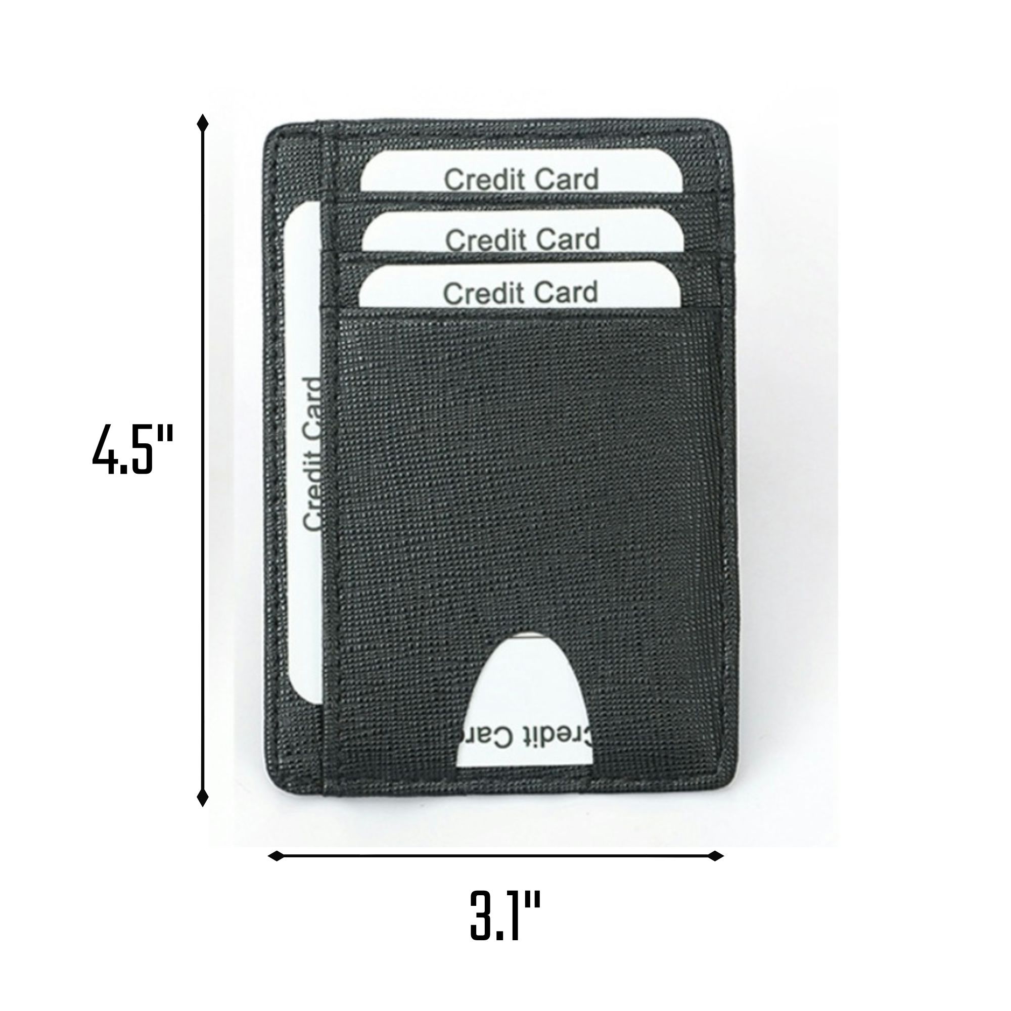 Small RFID Blocking Leather Card Holder 3