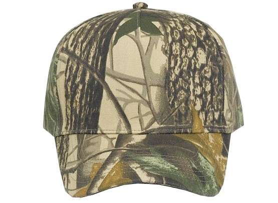OTTO CAP® Camouflage 5 Panel Mid Profile Baseball Cap 10