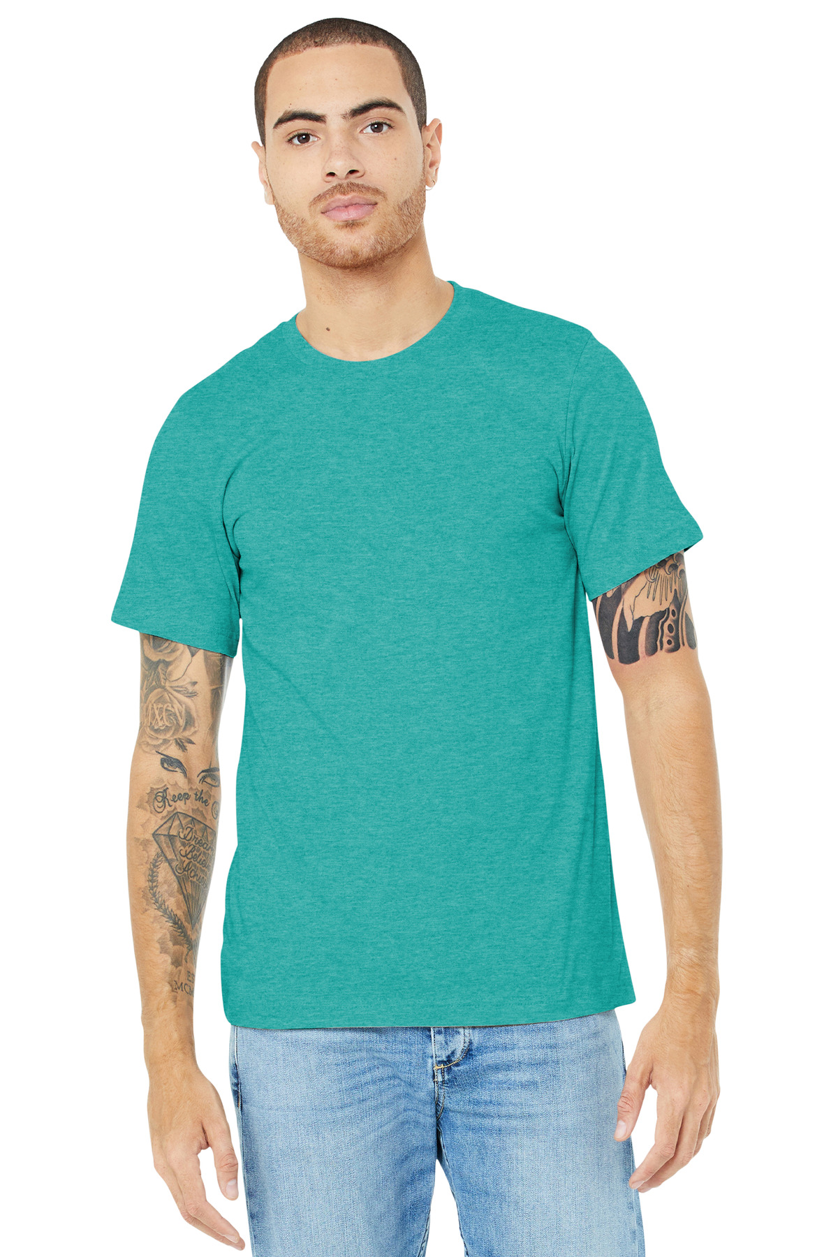 BELLA+CANVAS Unisex Heather CVC Short Sleeve Tee. BC3001CVC 468