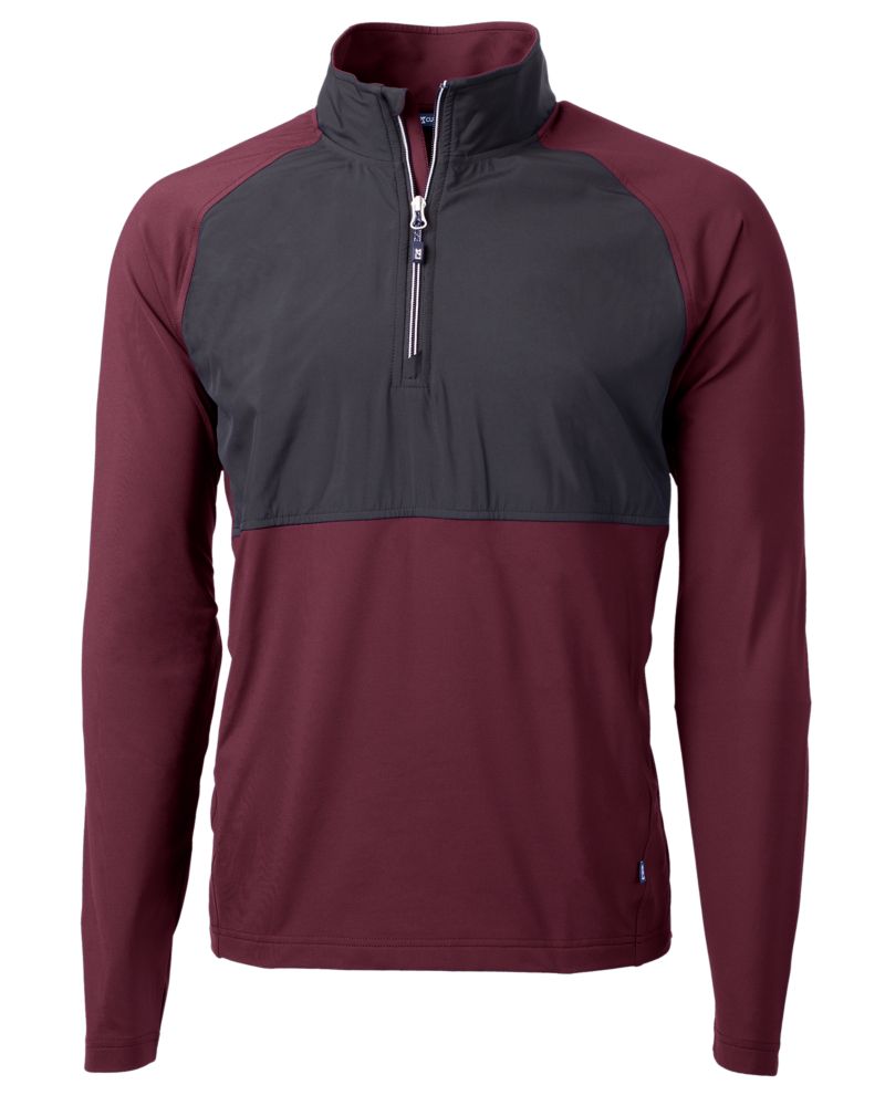 Cutter & Buck Adapt Eco Knit Hybrid Recycled Mens Quarter Zip 56