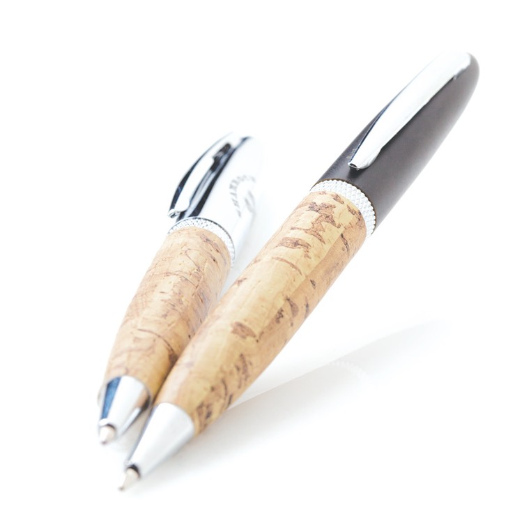 Cork Twist Brass Ballpoint Pen 5