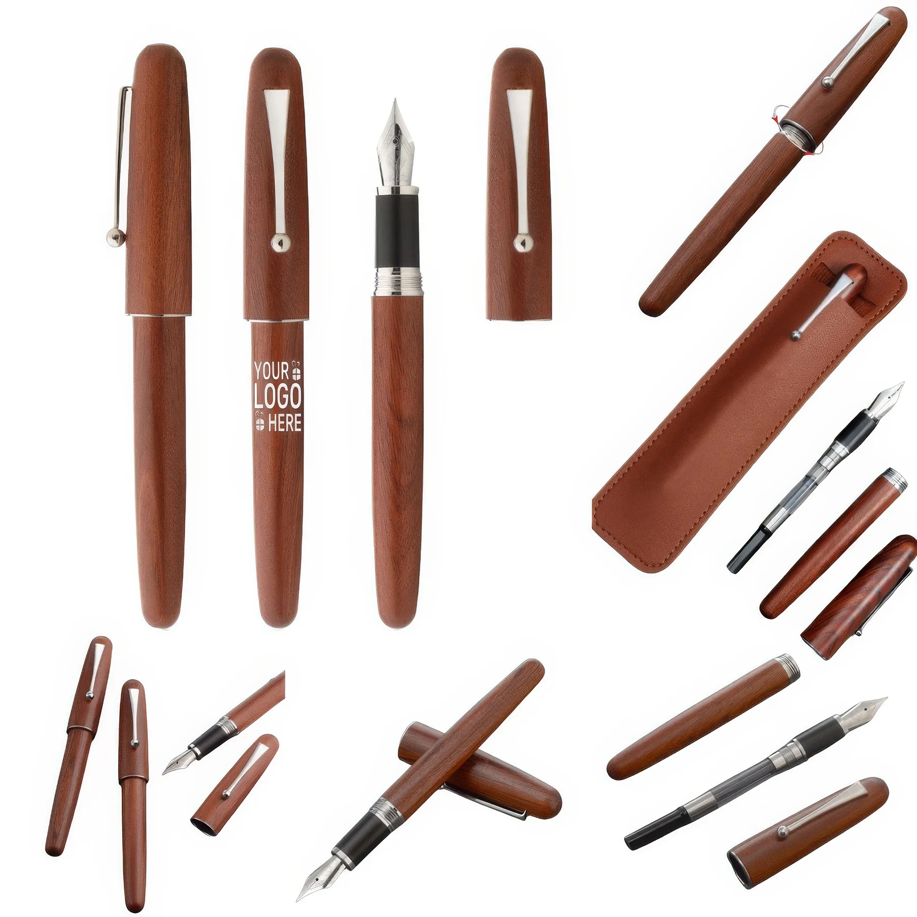 Wooden Promotional Fountain Pen 1