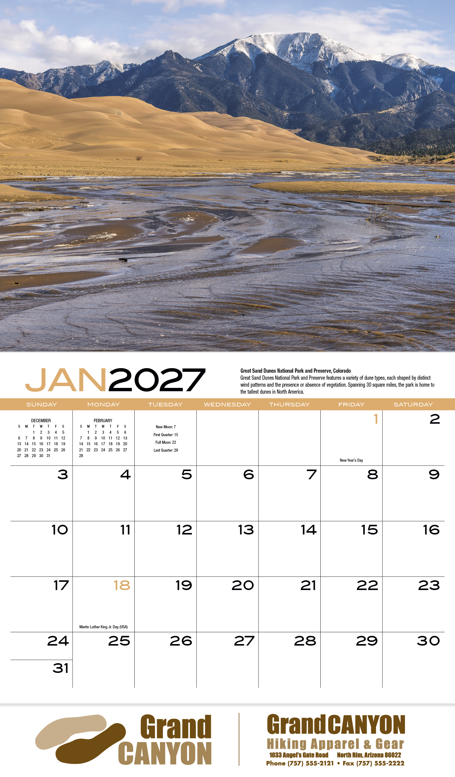 HotLine® Products Earth Appointment Calendar - Stapled 34
