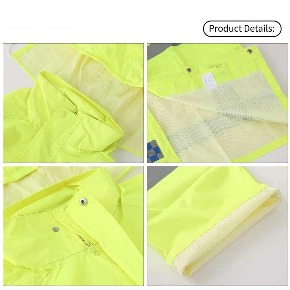 Reflective Raintcoat Sets with Pants 5