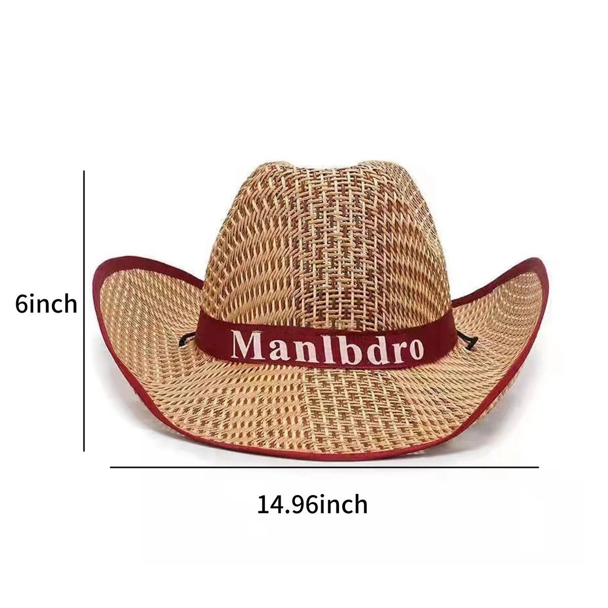 Breathable Straw Hat with Ribbon for Sun Coverage 5