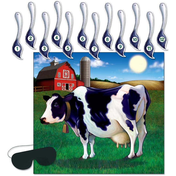 Pin the Tail Games - Cow Theme 2