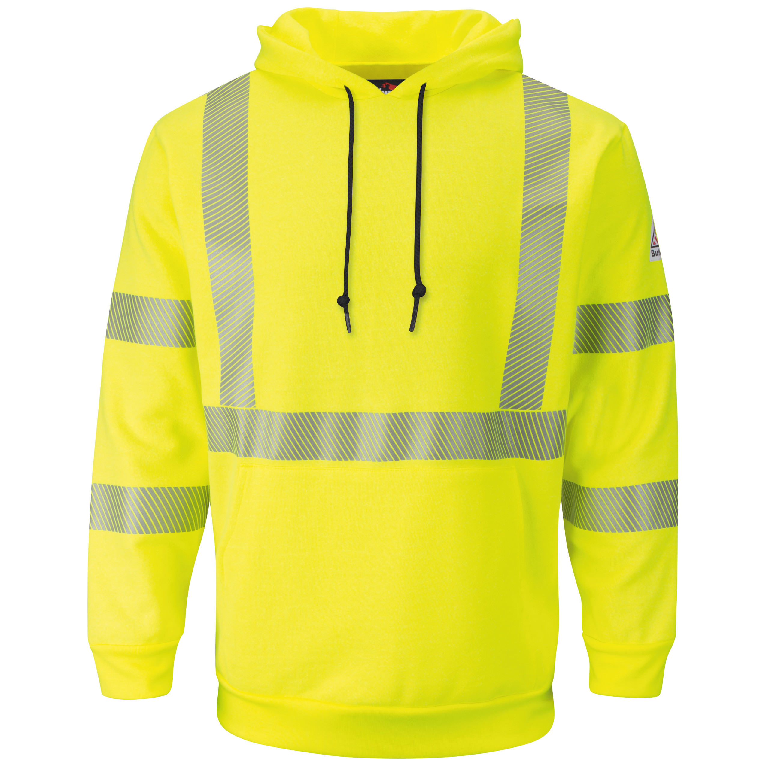Bulwark® Men's Fleece FR Hi-Visibility Pullover Hooded Sweatshirt, custom hoodie or sweatshirt with logo imprint 2