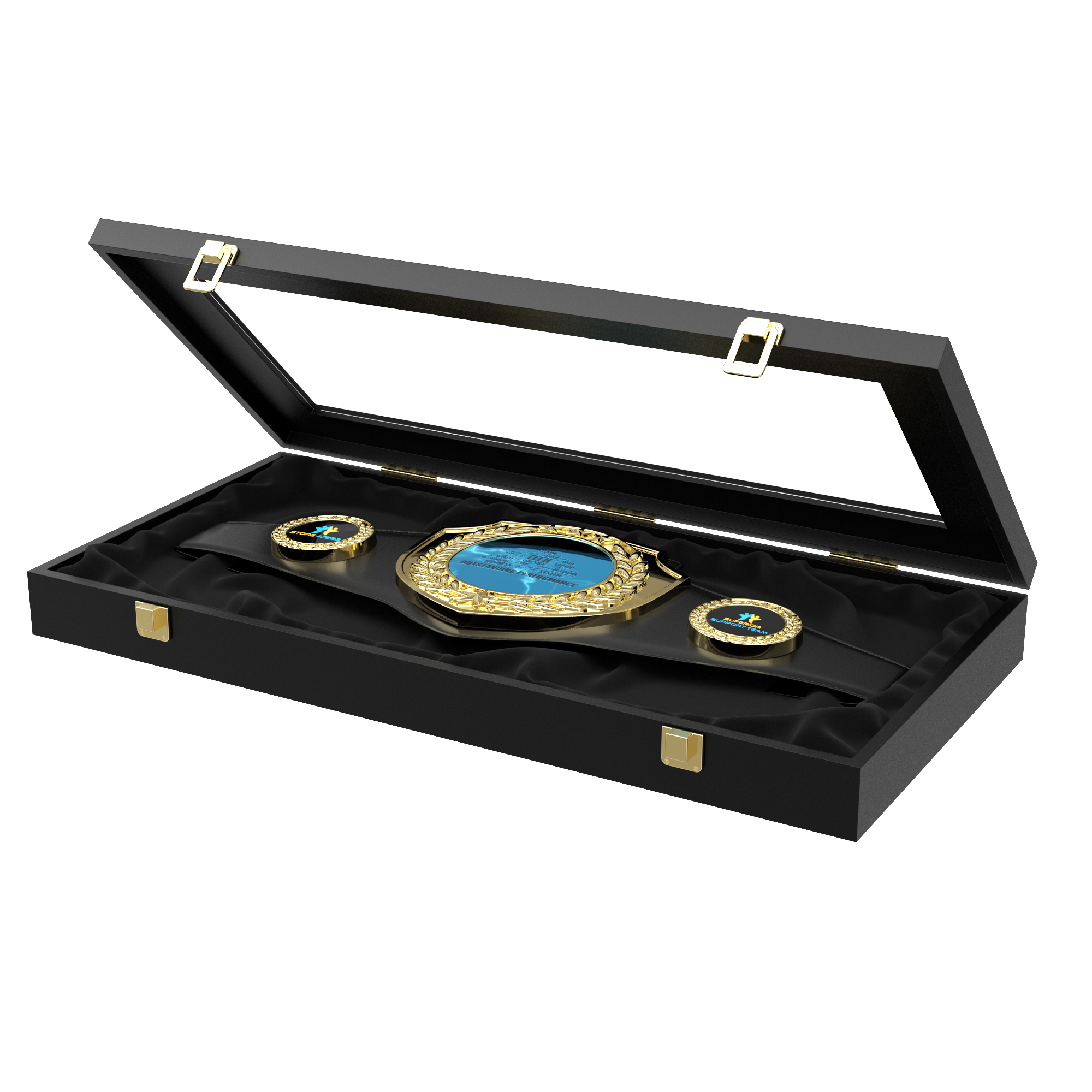 Express Vibraprint® Bright Champion Award Shield Belt 8