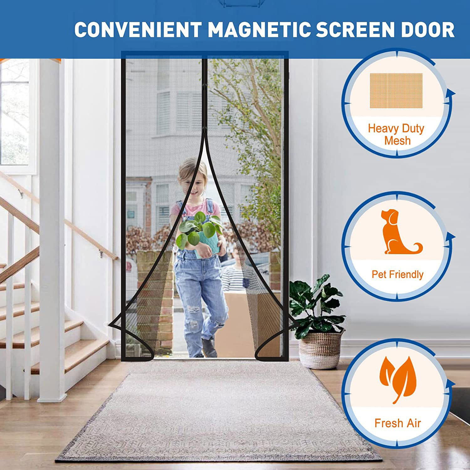 Magnetic Soft Screen Door 3