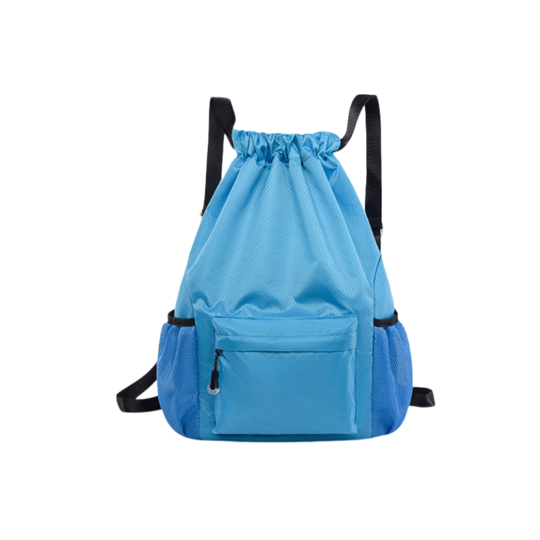 Waterproof Drawstring Backpack with Water Bottle Holder 7