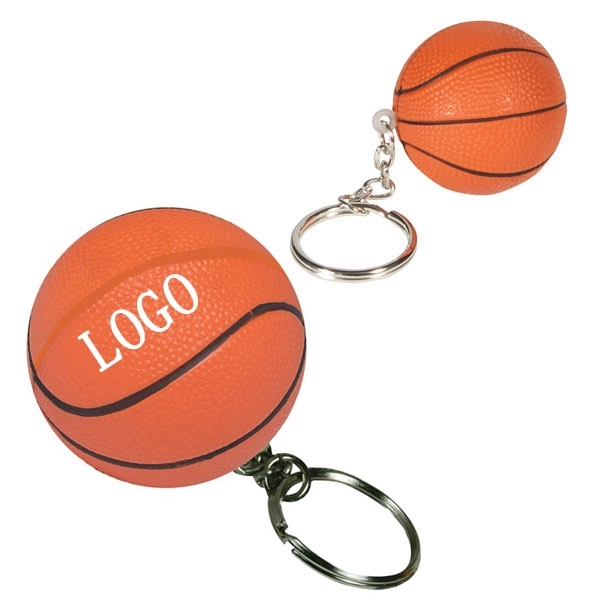 Basketball Stress Ball Keychain 2