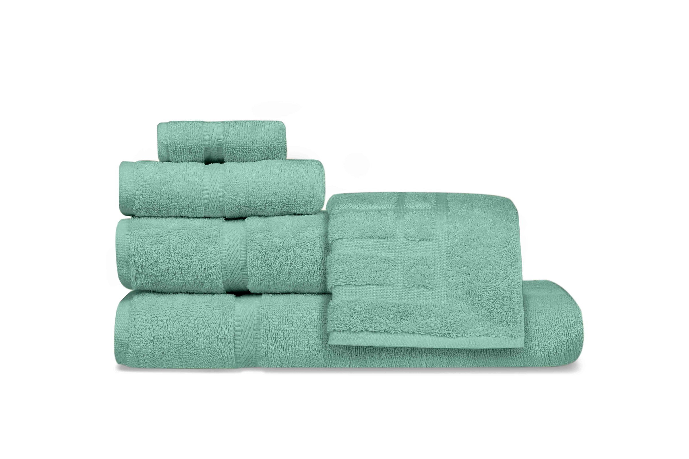 Imperiale Dobby Kashmir Green Washcloth 2